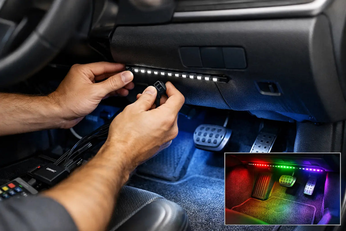 How to Install RGB Footwell Lights Cleanly