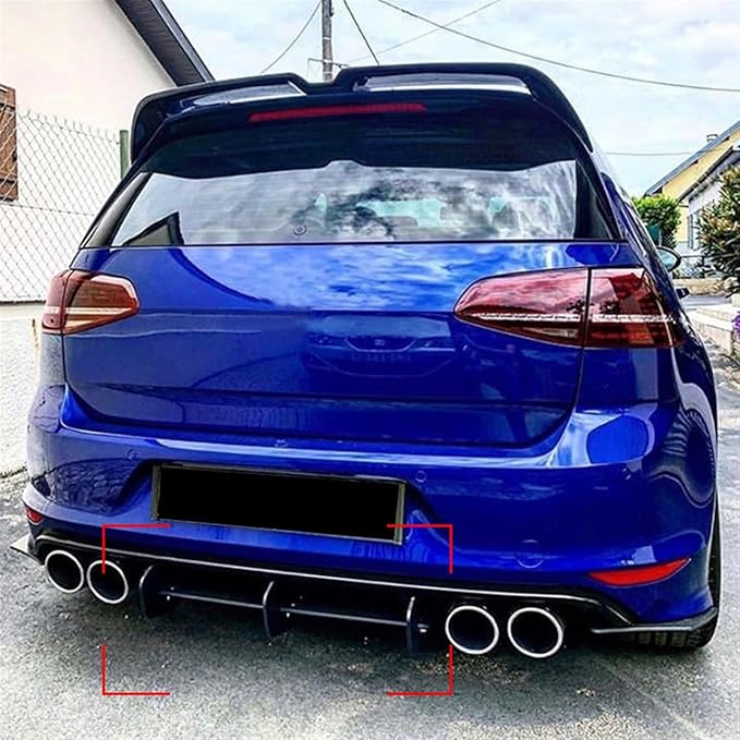 Rear Bumper Diffuser For VW Golf MK7 R image 1