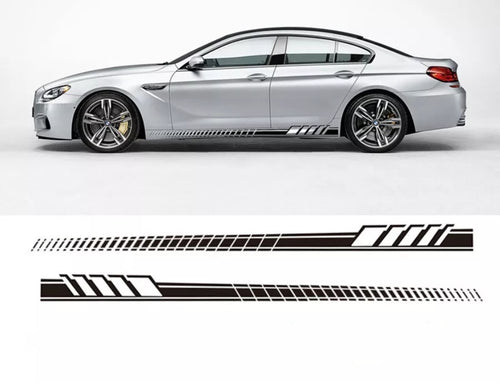 2PC Car Side Skirt Vinyl Decal Sticker image 0