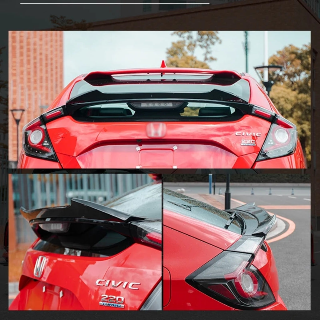 M4 Style Spoiler For Honda Civic Hatchback 17-21 image 7