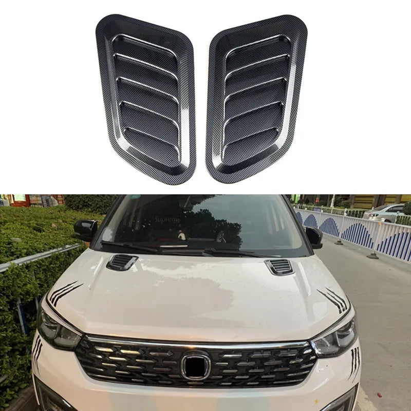 2pc Car hood scoop bonnet vent cover image 1