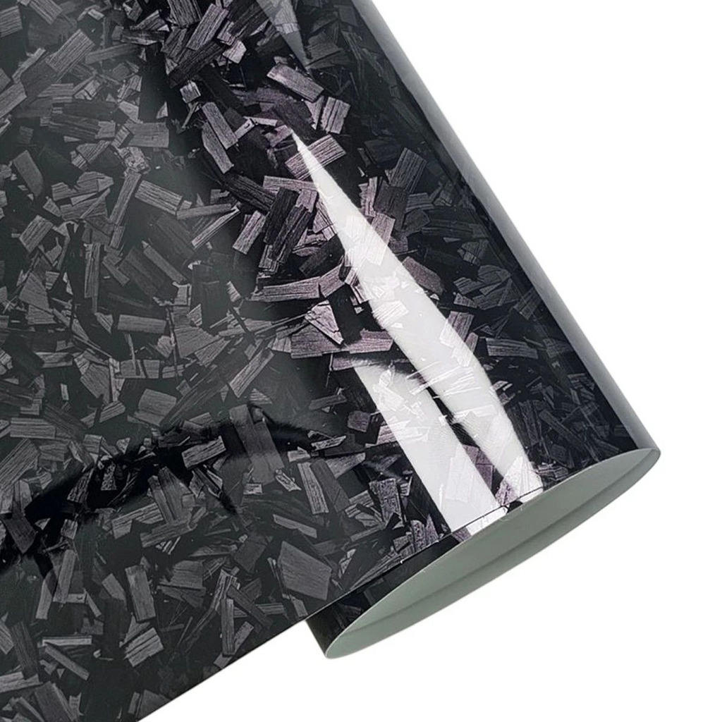 PET Gloss Forged Carbon Car Vinyl Film Sticker 152cm x 50cm image 1