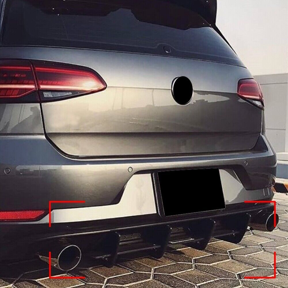 Rear Bumper Diffuser Spoiler Volkswagen Golf MK 7.5 GTI image 3