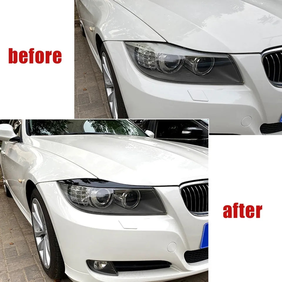 Headlight Eyebrows Cover For BMW 3 Series E90 E91 2005-2012 image 3