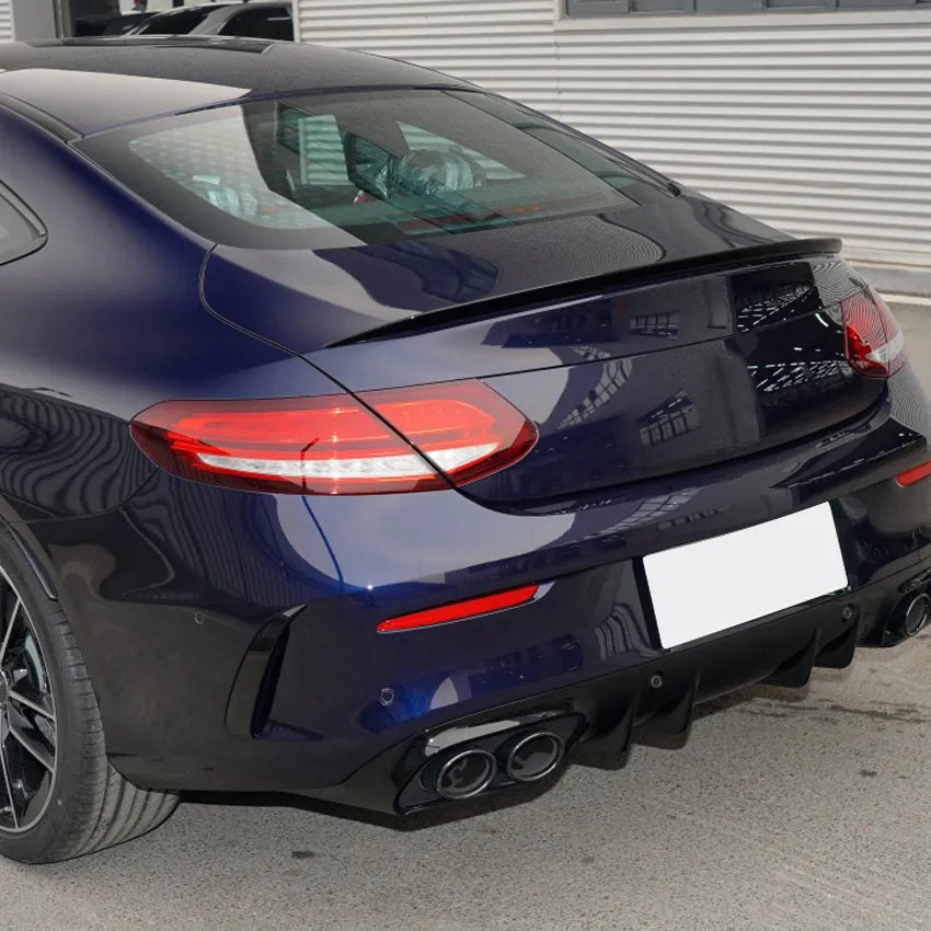 AMG style spoiler wing for mercedes W205 C205 coupe 2015 - 2021 image 1
