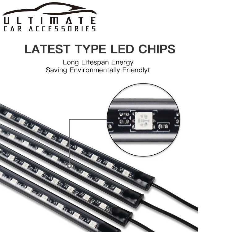 72 LED RGB Car Interior Light Strip App control image 1