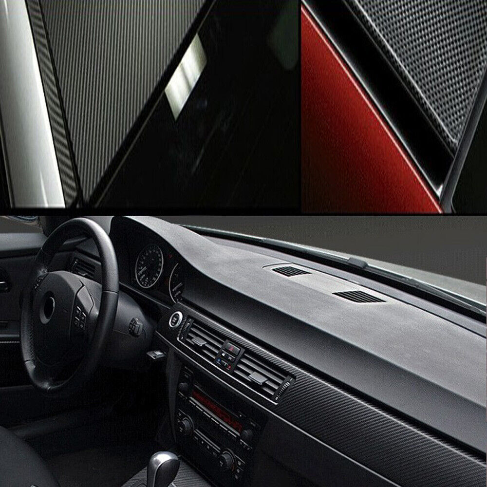3D Carbon Fiber Car Vinyl Film Sticker 150CM x 60CM image 2