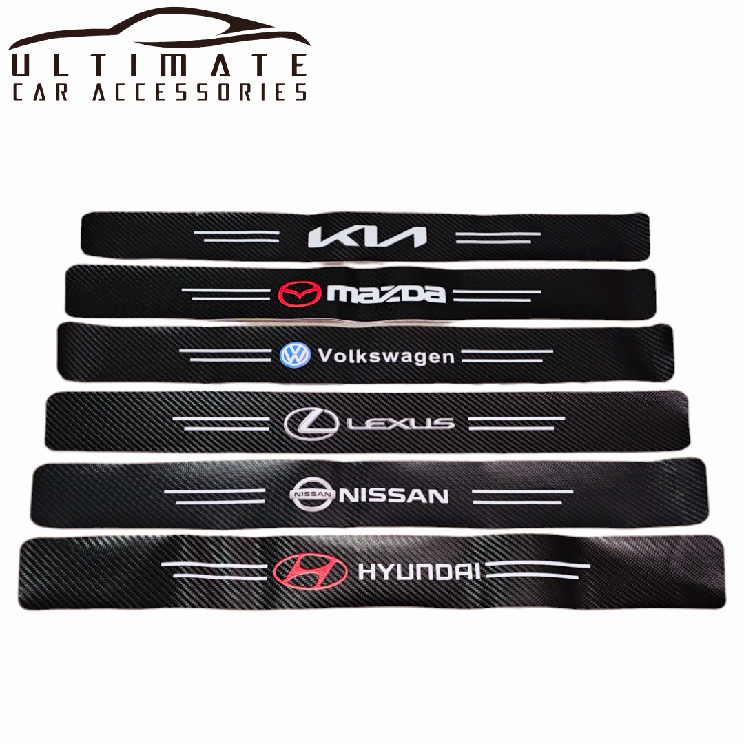 3D Carbon fibre Car Door Sill Scuff Protector image 0