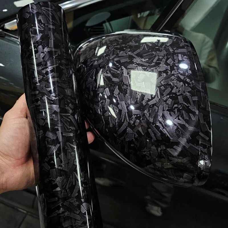 PET Gloss Forged Carbon Car Vinyl Film Sticker 152cm x 50cm image 0