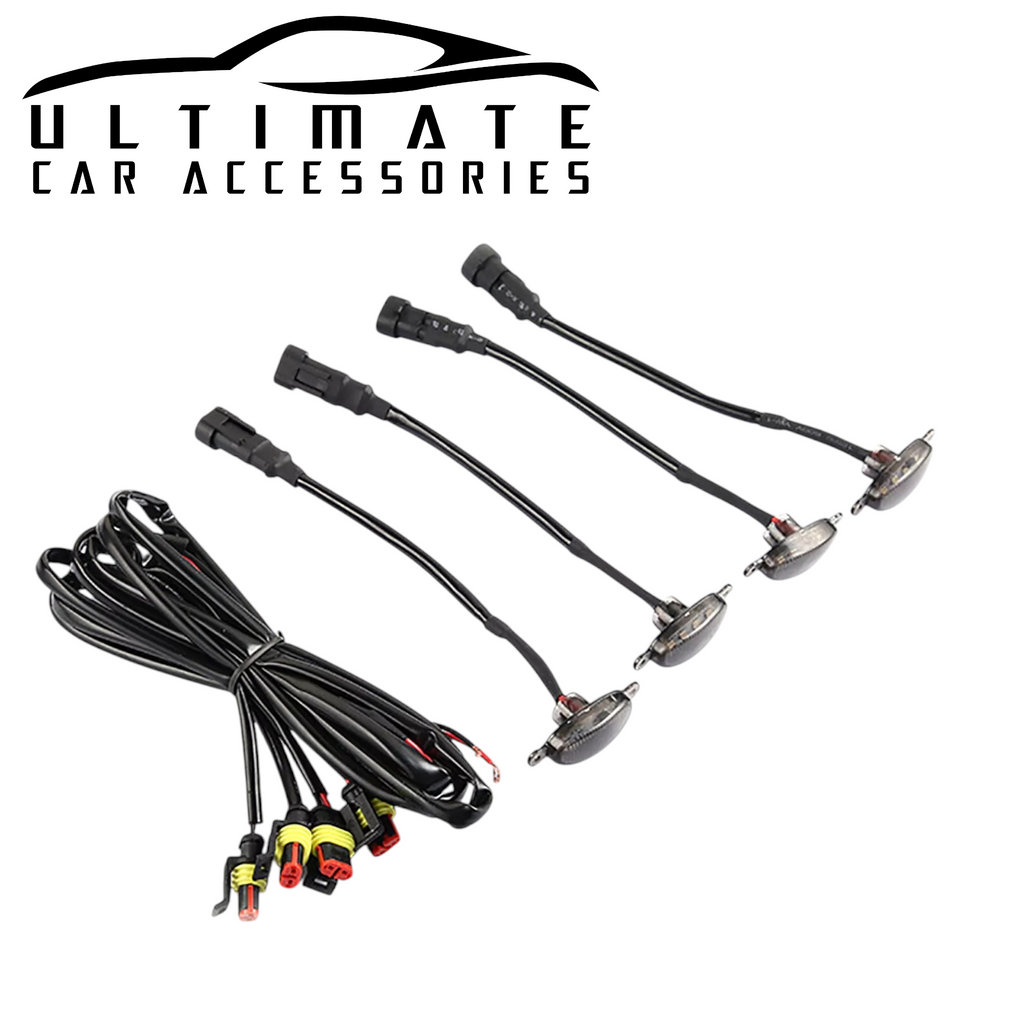 4PC Raptor Style Front Grille LED Light image 1