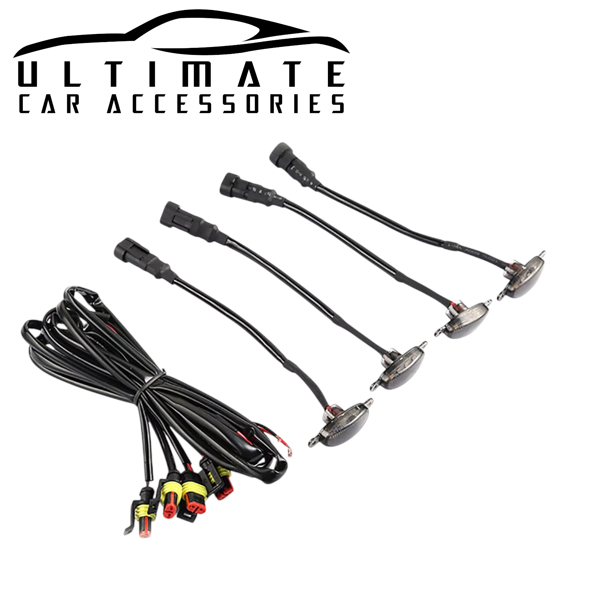 4PC Raptor Style Front Grille LED Light image 1
