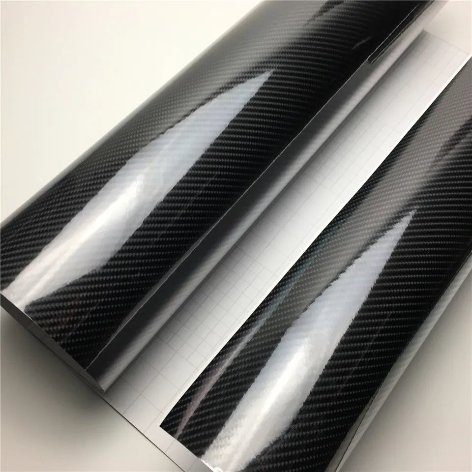 6D carbon fiber car vinyl wrap film 150cm*60cm / 100cm*300cm image 0