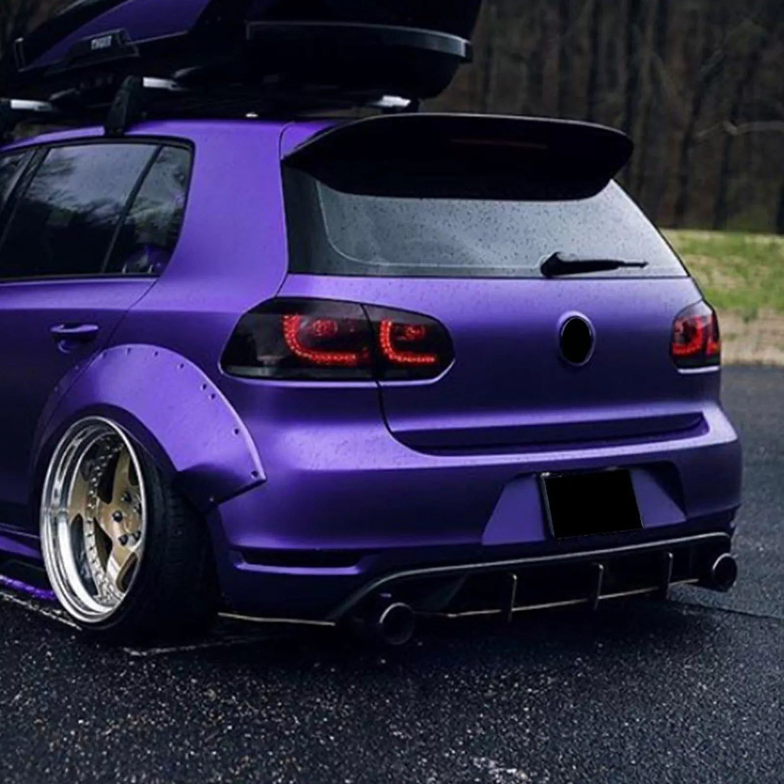 Rear Bumper Lip Diffuser For VW Golf Mk6 GTI image 1