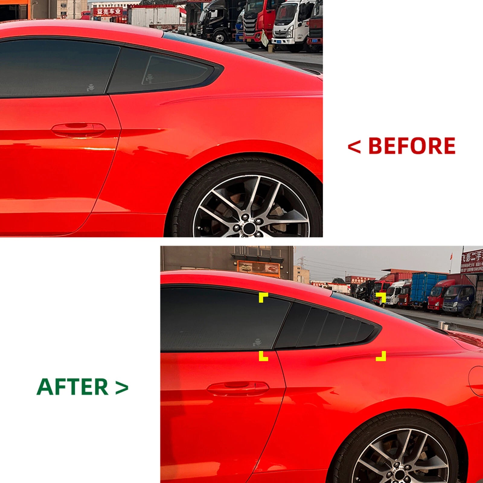 Side Window Louver for Mustang 2015-2023 image 2