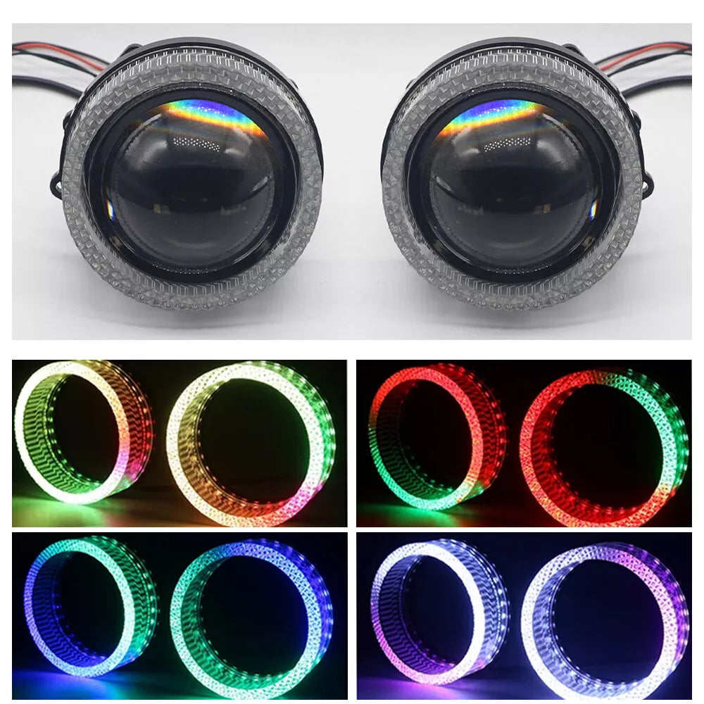 3-Inch 5D RGB Car Halo Ring Light App Control image 8