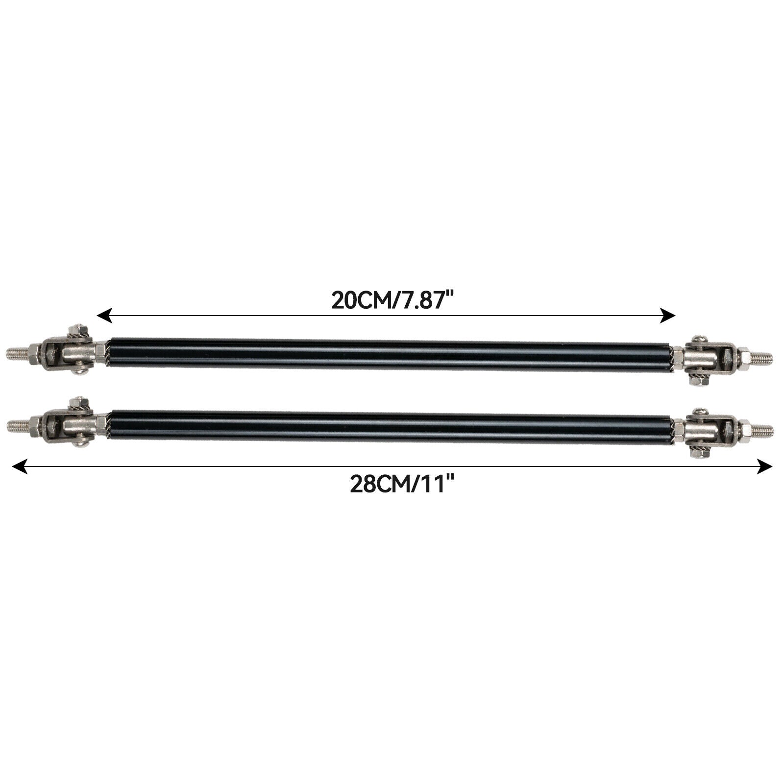 Car Bumper Lip Splitter Strut Rod Support Bar 20CM image 3