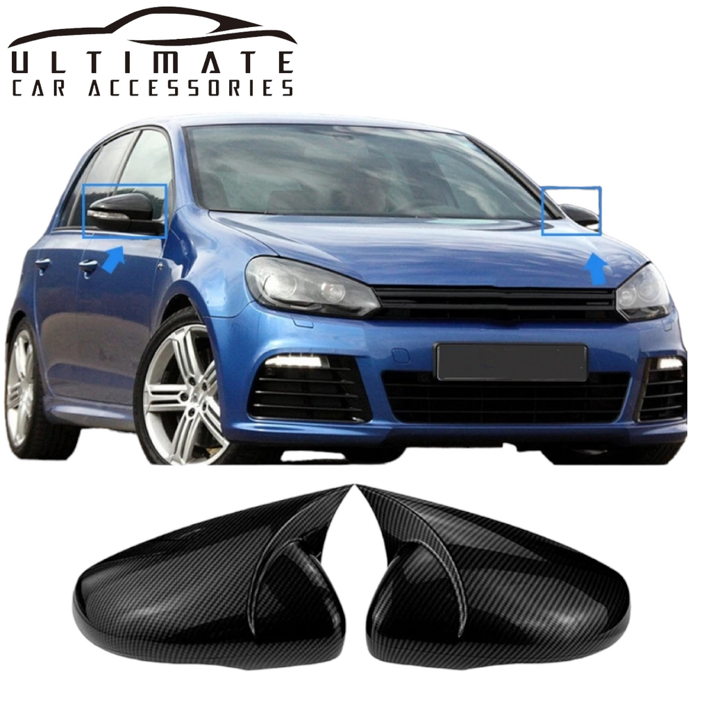 Side Mirror Covers Caps For VW Golf MK6 GTI  R TSI image 0