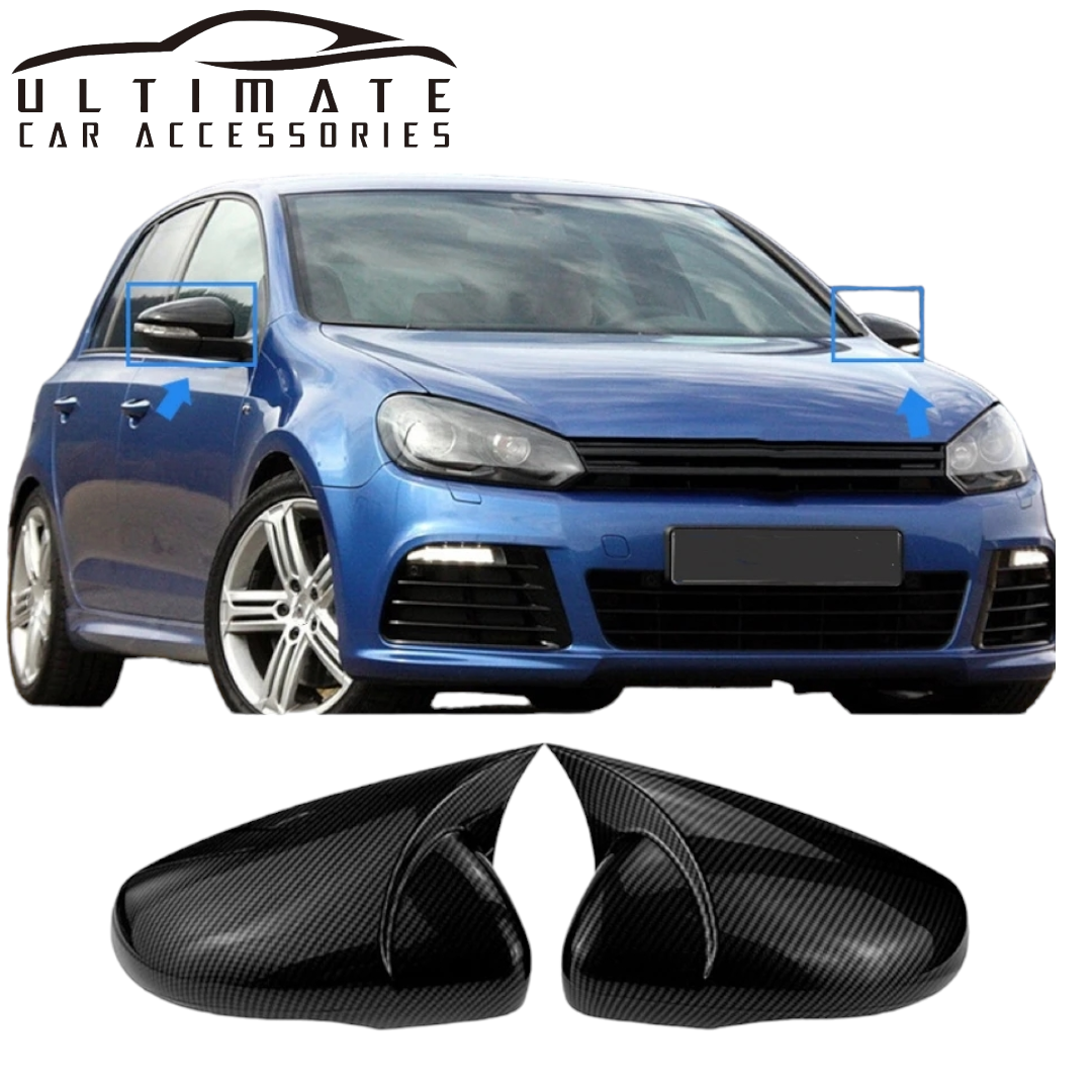 Side Mirror Covers Caps For VW Golf MK6 GTI  R TSI image 0