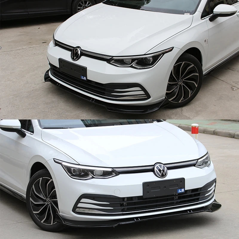 Front lip Splitter For VW Golf MK8 GTI / R 2020 - 2022 image 6