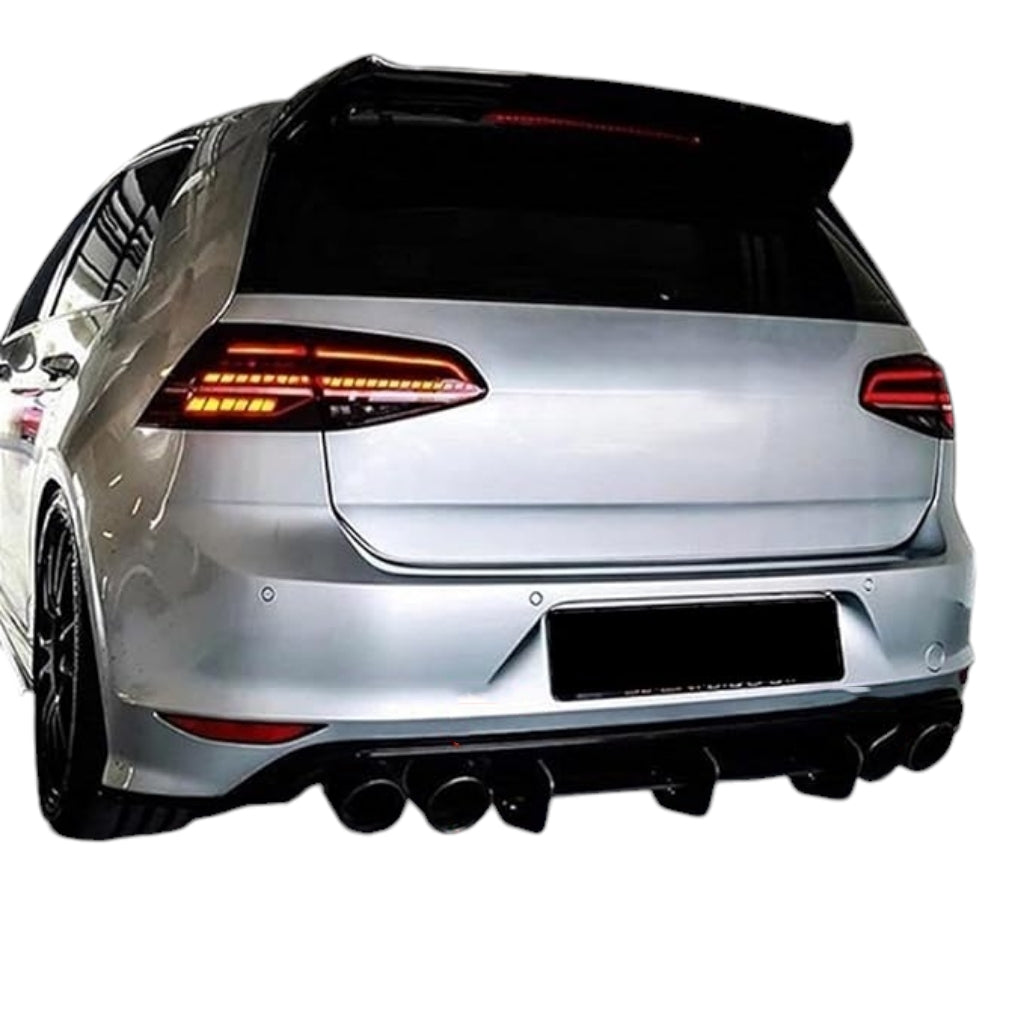 Rear Bumper Diffuser For VW Golf MK7 R image 4