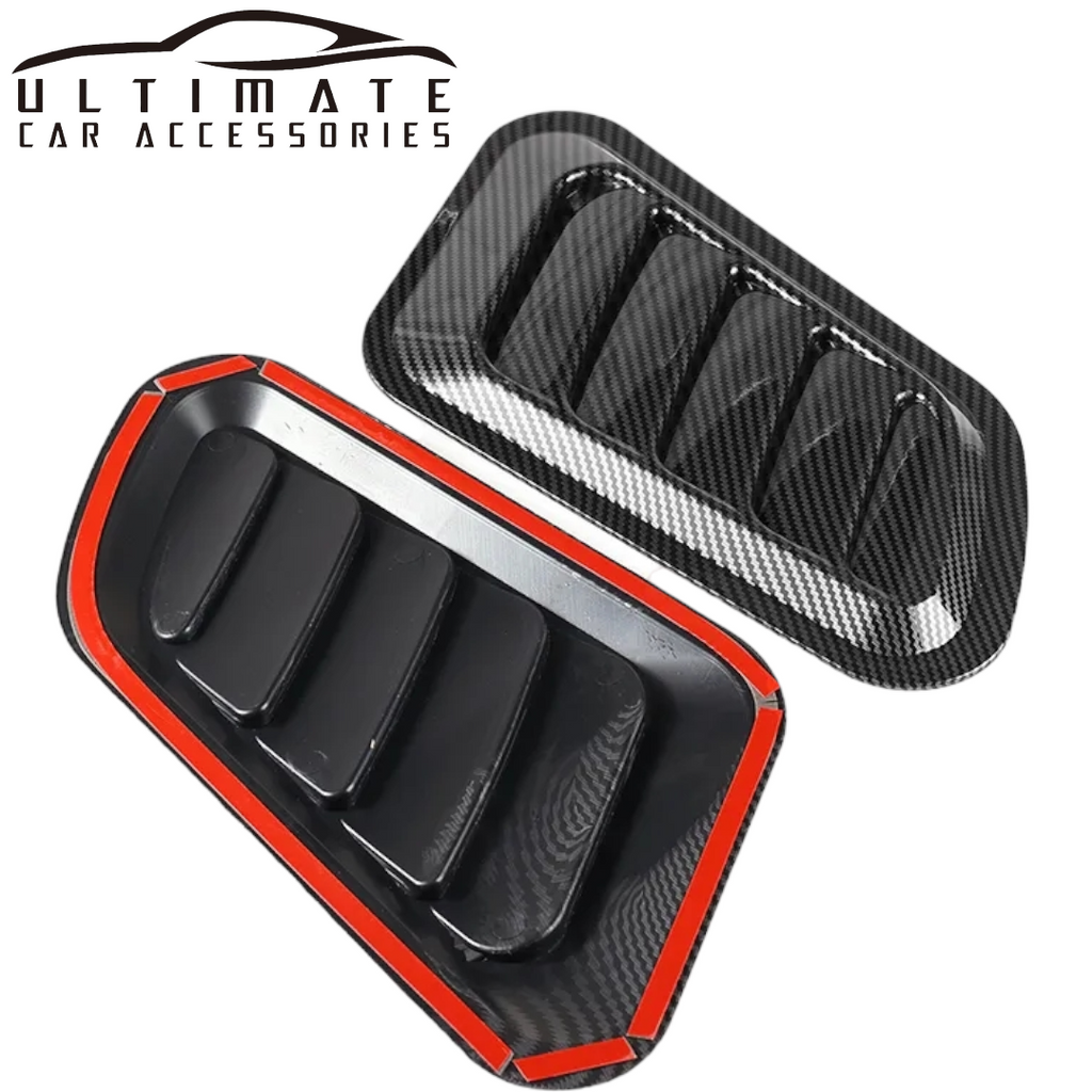 2pc Car hood scoop bonnet vent cover image 4