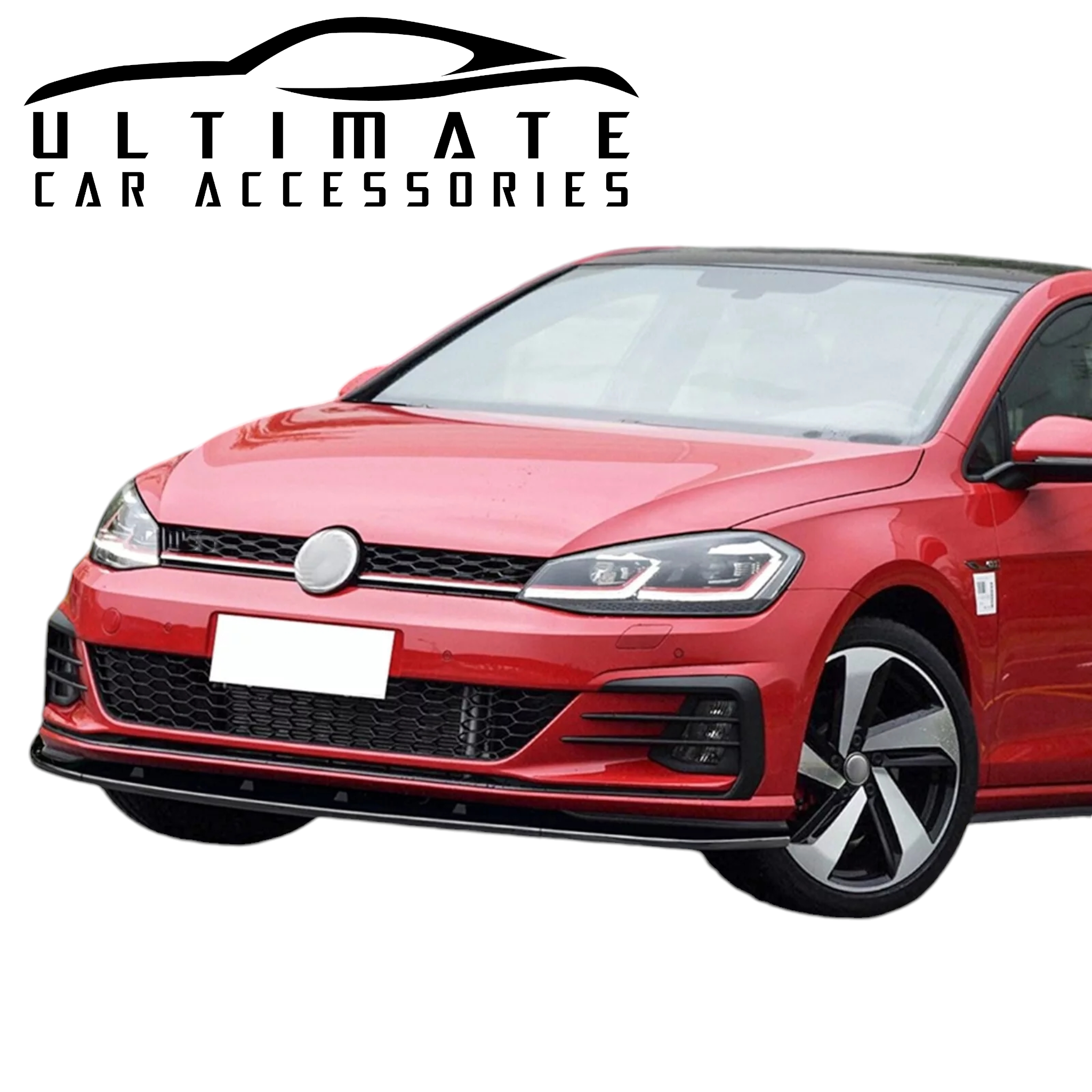 Front bumper lip splitter for VW Golf 7 MK7 GTI R 2017 -2019 image 4