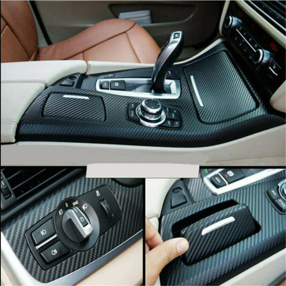 3D Carbon Fiber Car Vinyl Film Sticker 150CM x 60CM image 4