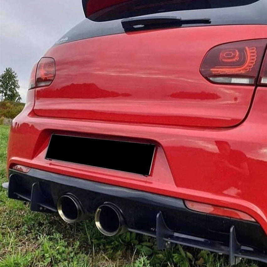 Rear Diffuser Canards/Spats for VW Golf MK6R image 3