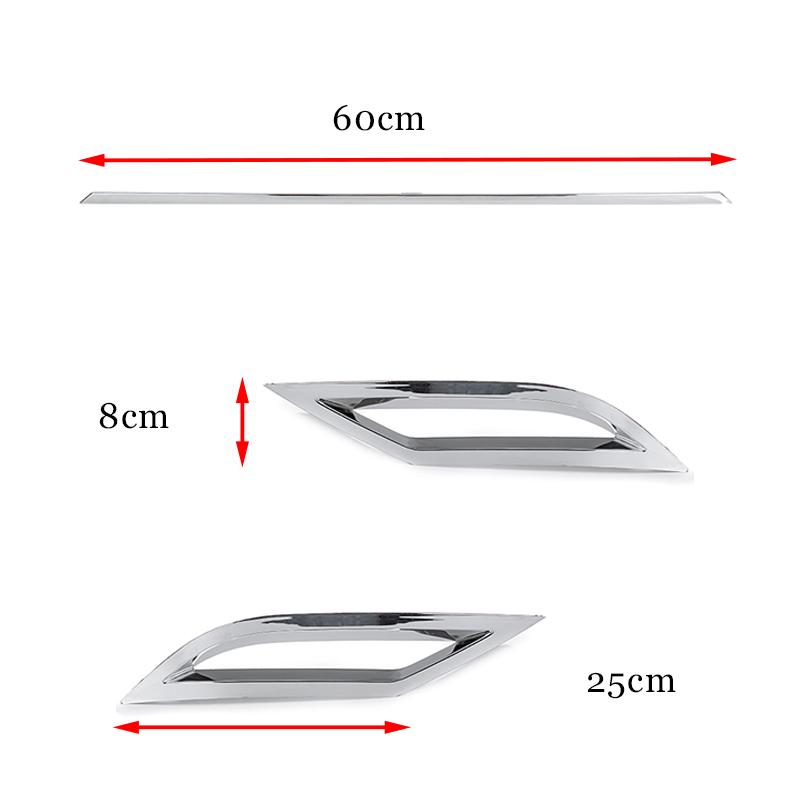 Rear Bumper Diffuser Air Outlet Exhaust Cover Trim For Polo MK6 2018+
