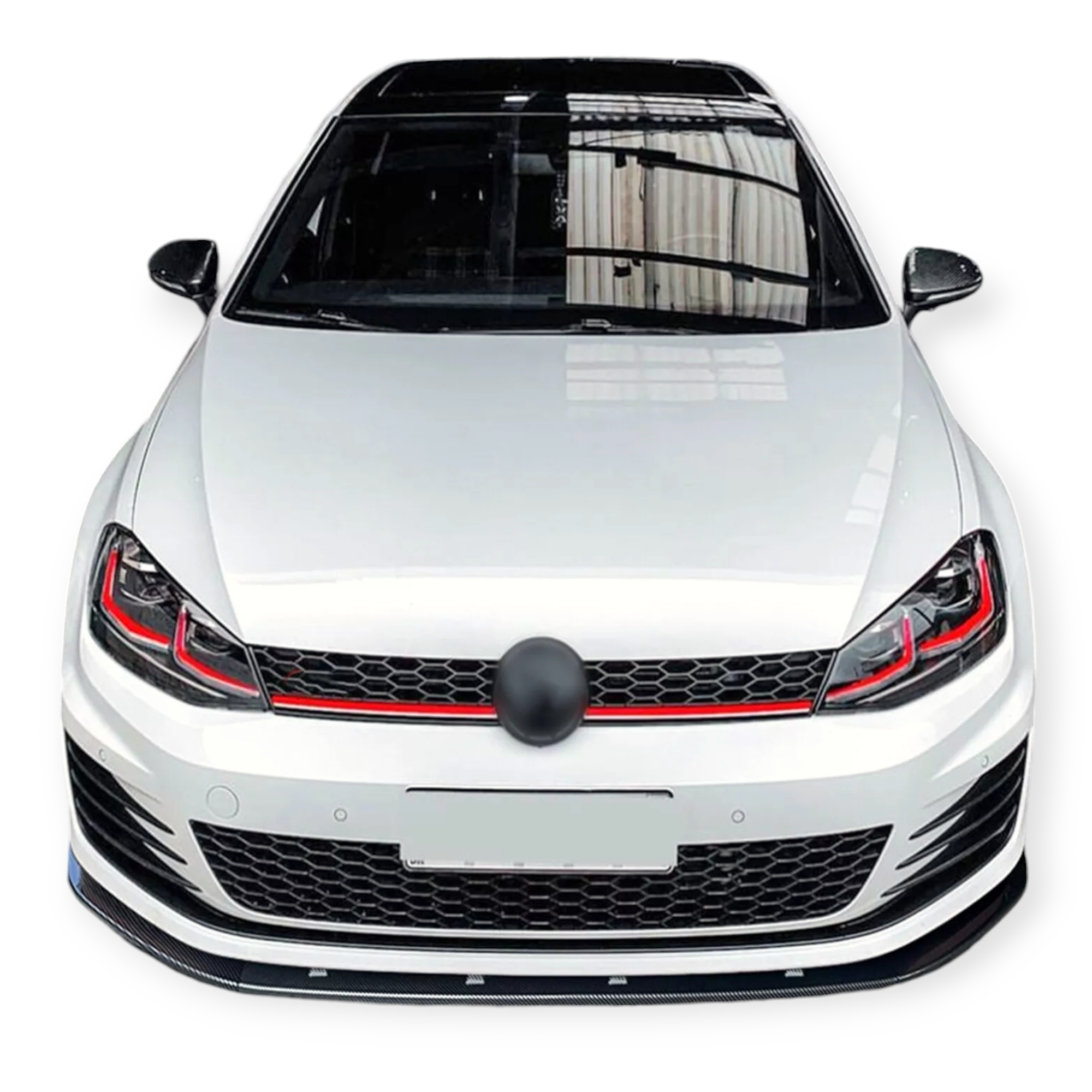 Front bumper lip splitter for VW Golf 7 MK7 GTI R 2017 -2019 image 5