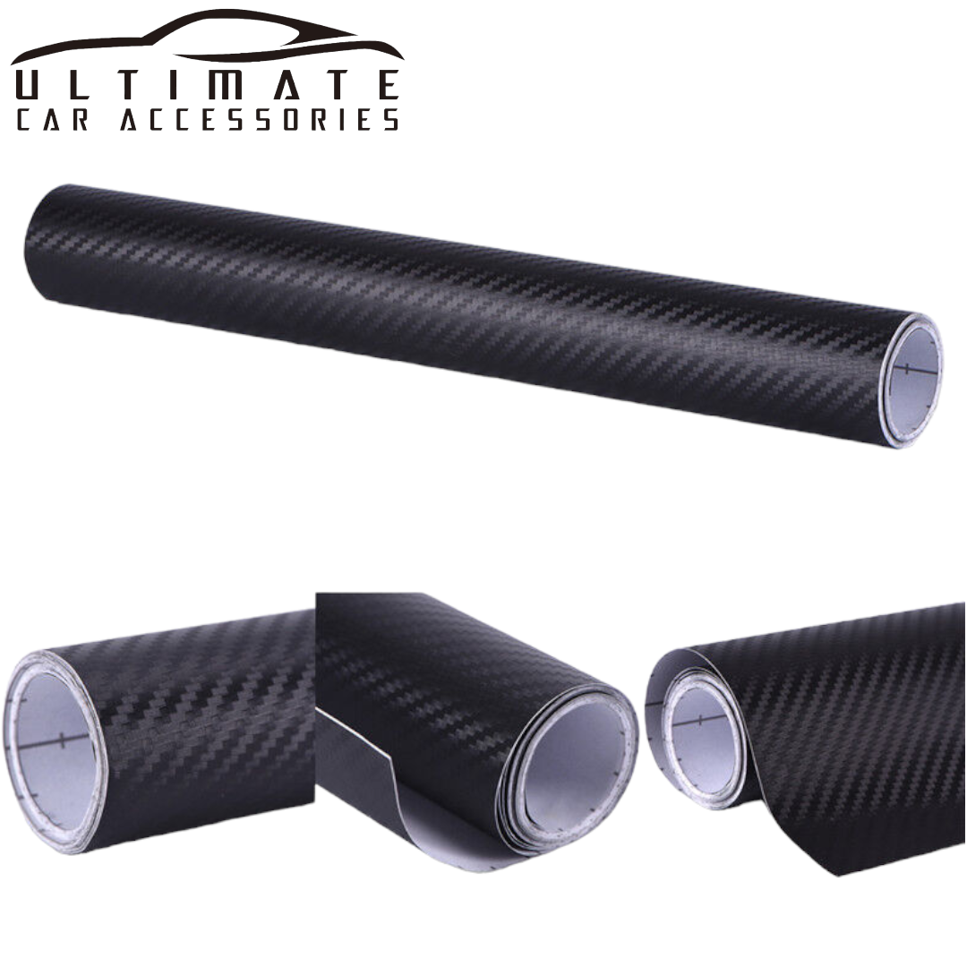 3D Carbon Fiber Car Vinyl Film Sticker 150CM x 60CM image 3