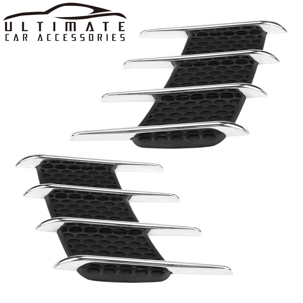 Car Flow Vent Fender Intake Grille Sticker image 0