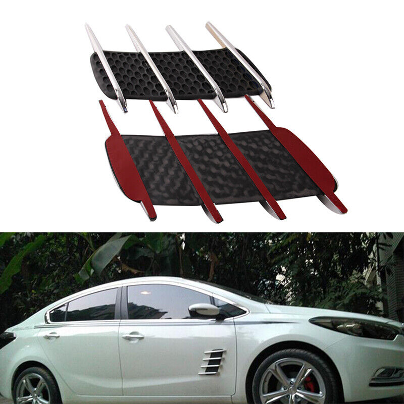 Car Flow Vent Fender Intake Grille Sticker image 4