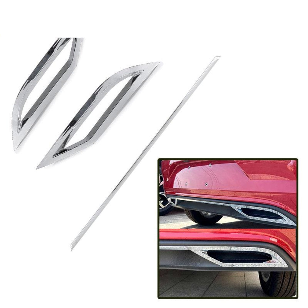 Rear Bumper Diffuser Air Outlet Exhaust Cover Trim For Polo MK6 2018+