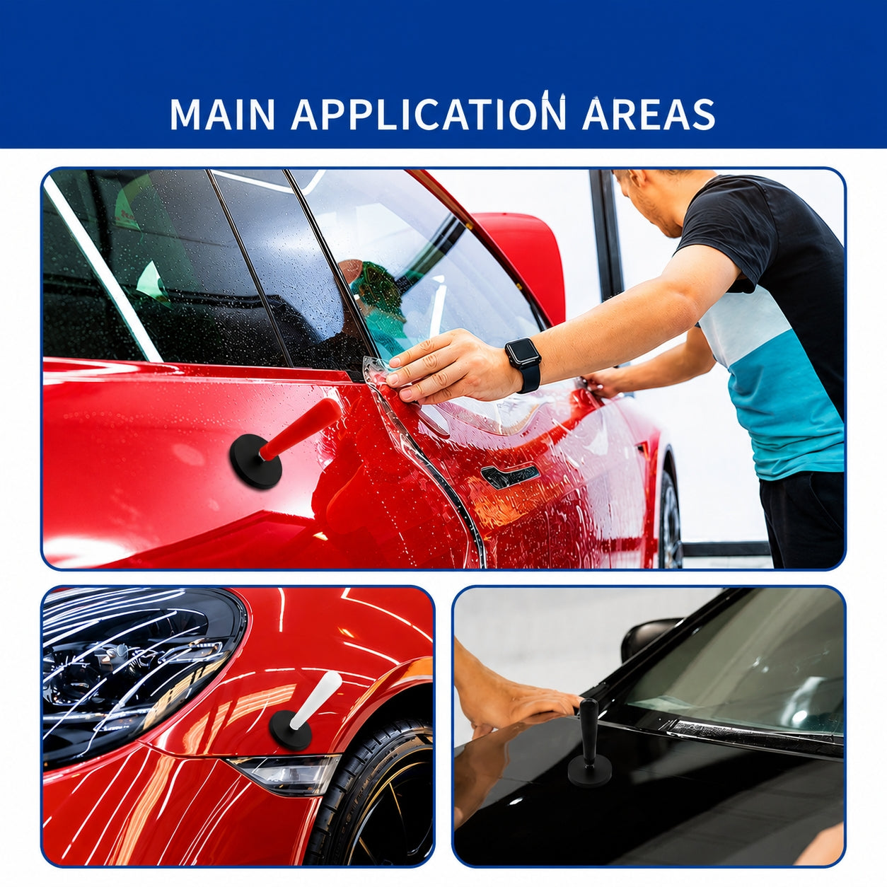 4PCS Car Vinyl Magnetic Holder Set