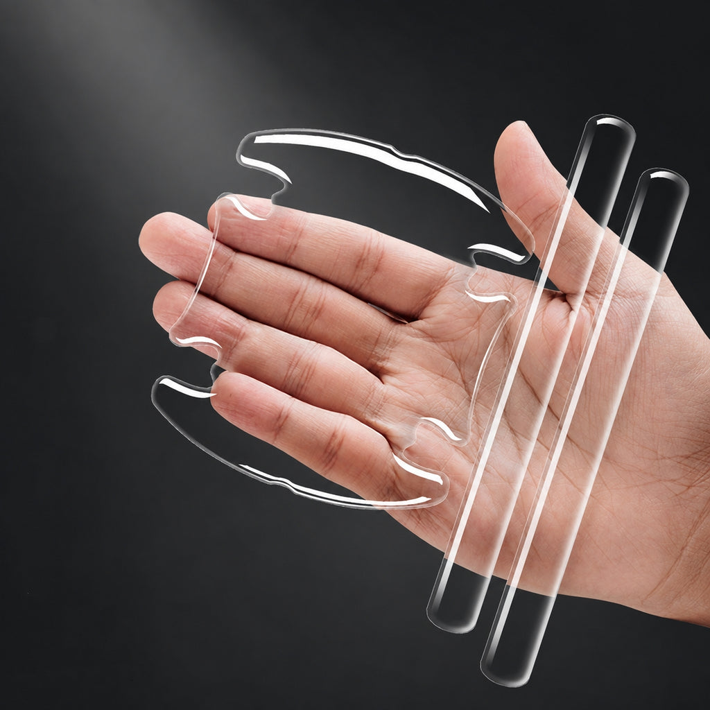 8PCS Universal Clear Car Door Handle Bowl Anti-Scratch Protector Stickers