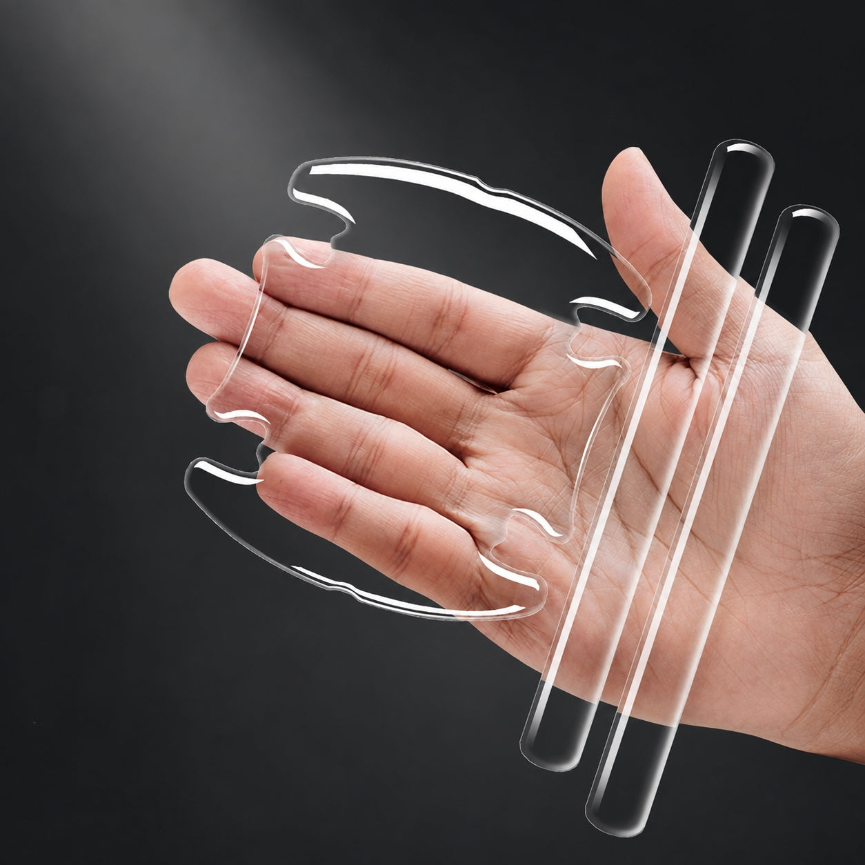 8PCS Universal Clear Car Door Handle Bowl Anti-Scratch Protector Stickers