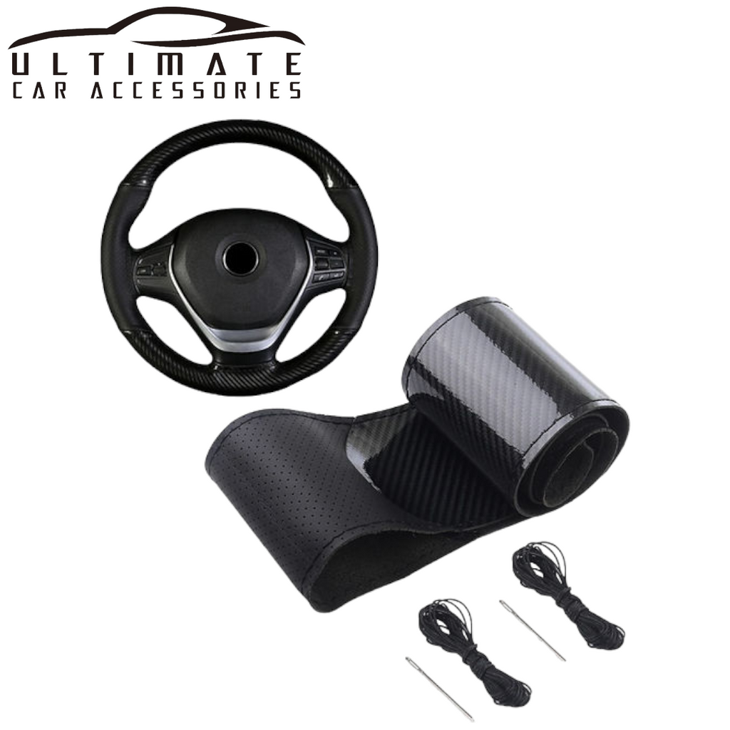 Premium Hand Sew Steering Wheel Cover – Fits 38cm Steering Wheels