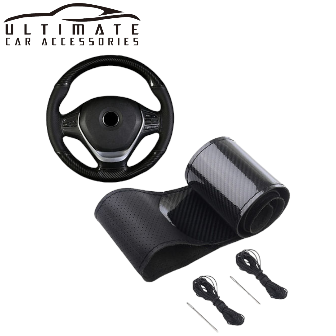 Premium Hand Sew Steering Wheel Cover – Fits 38cm Steering Wheels
