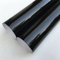 6D Glossy Black Car Vinyl Wrap Film 150cm x 60cm /110cm x 300cm image 0