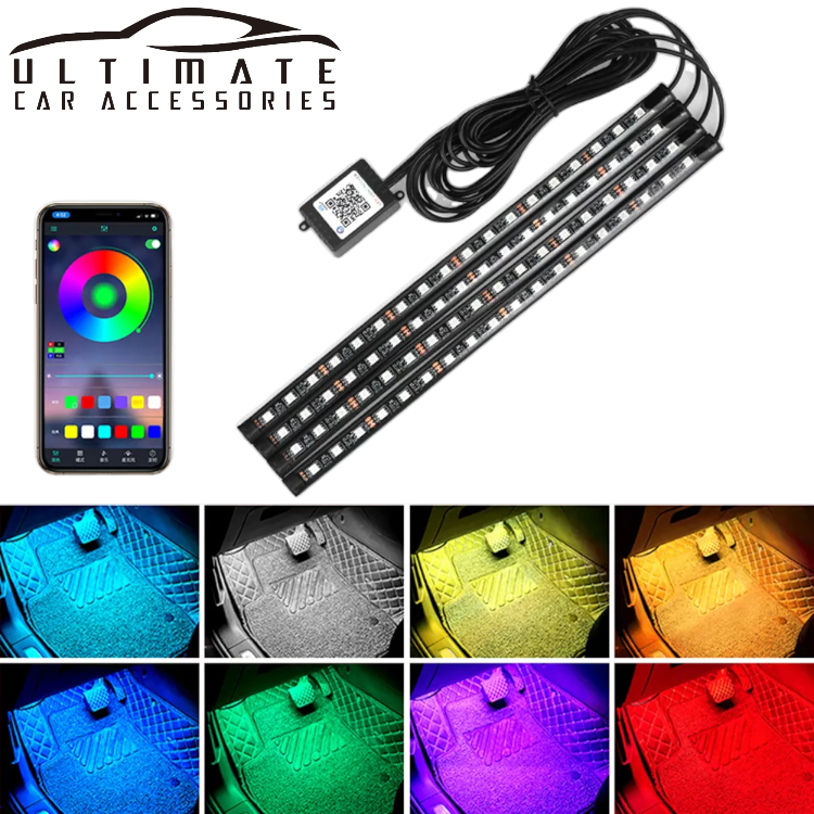 72 LED RGB Car Interior Light Strip App control image 0