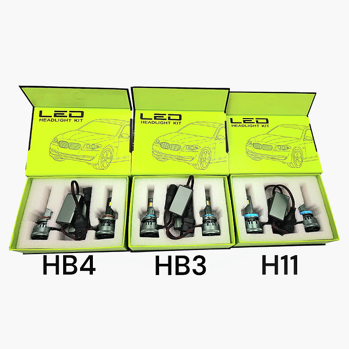 12V 60W White LED Headlight Bulb Kit Plug & Play