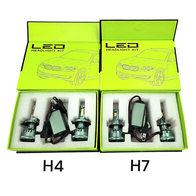 12V 60W White LED Headlight Bulb Kit Plug & Play
