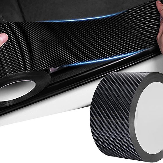 5D Carbon Fibre Anti Scratch Door Sill Protection Roll 5M x 5CM