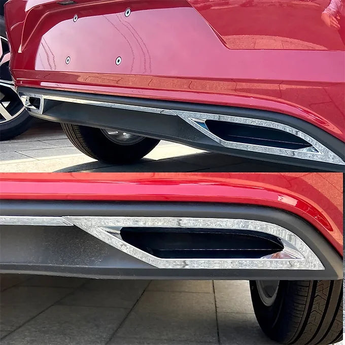 Rear Bumper Diffuser Air Outlet Exhaust Cover Trim For Polo MK6 2018+