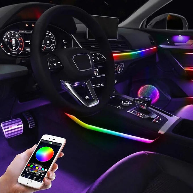 6 in 1 Car RGB Ambient light kit App Control