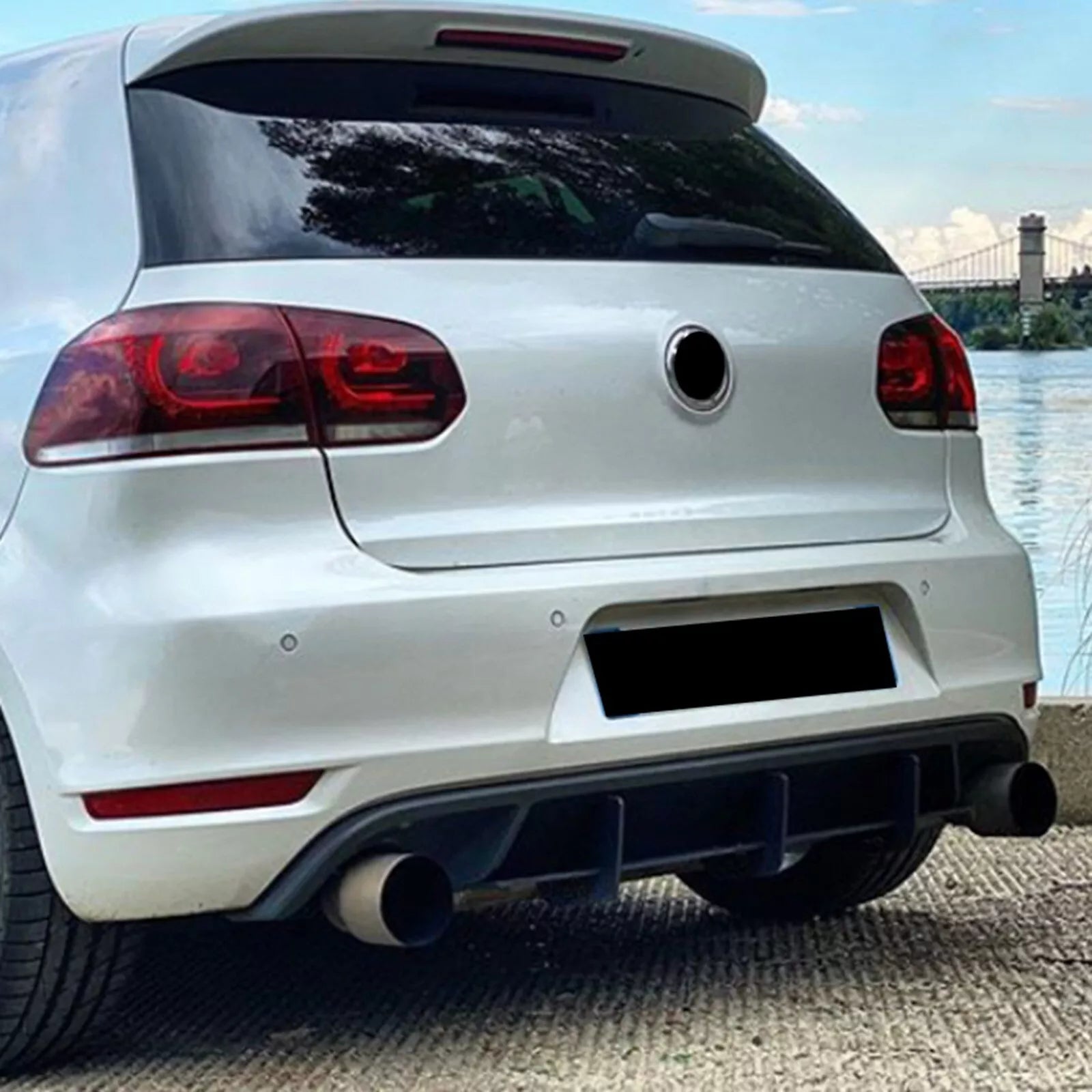 Rear Bumper Lip Diffuser For VW Golf Mk6 GTI image 3