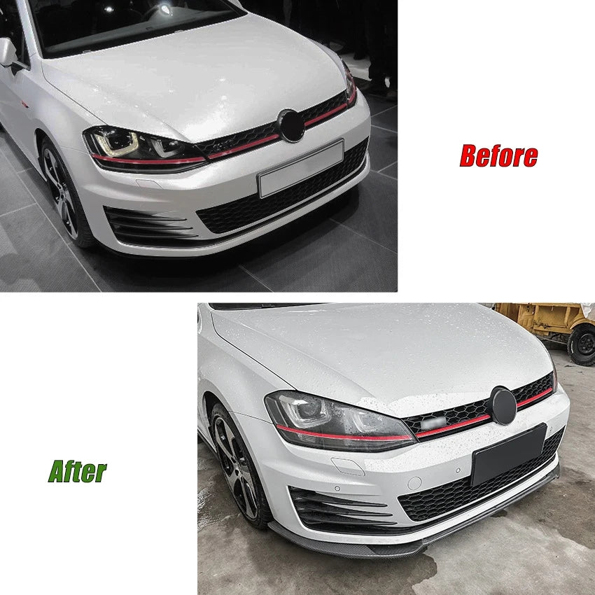 Front Bumper Lip Splitter For VW Golf MK7 R / MK7 GTI image 5