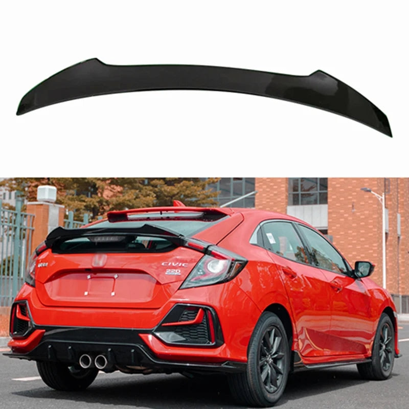 M4 Style Spoiler For Honda Civic Hatchback 17-21 image 4