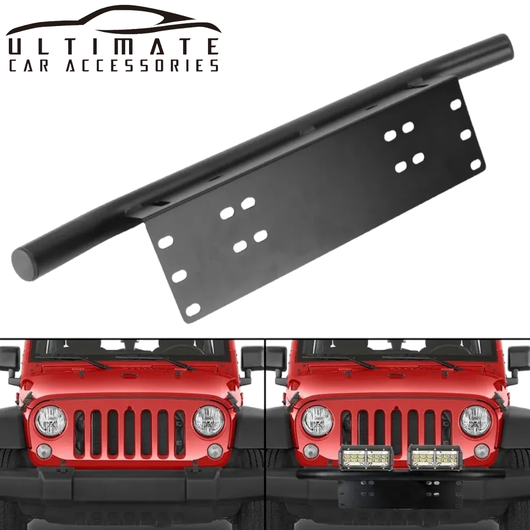 Number Plate Bullbar Frame For Driving Light Bar Mount Mounting Bracket image 0